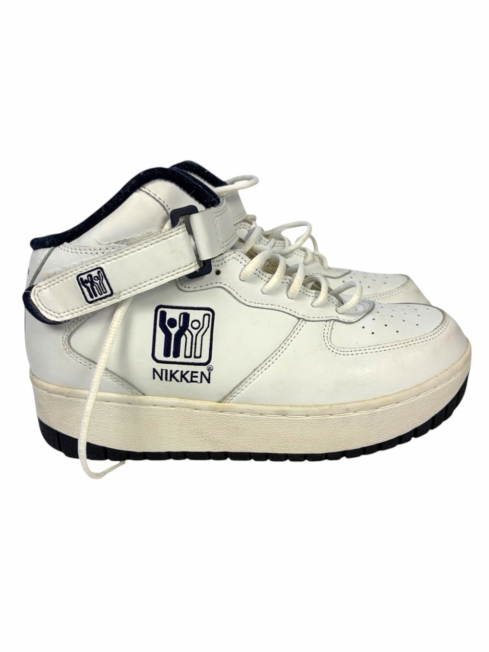 Vintage Nikken CardioStrides Weighted Walking Shoes White Leather Women's 8.5